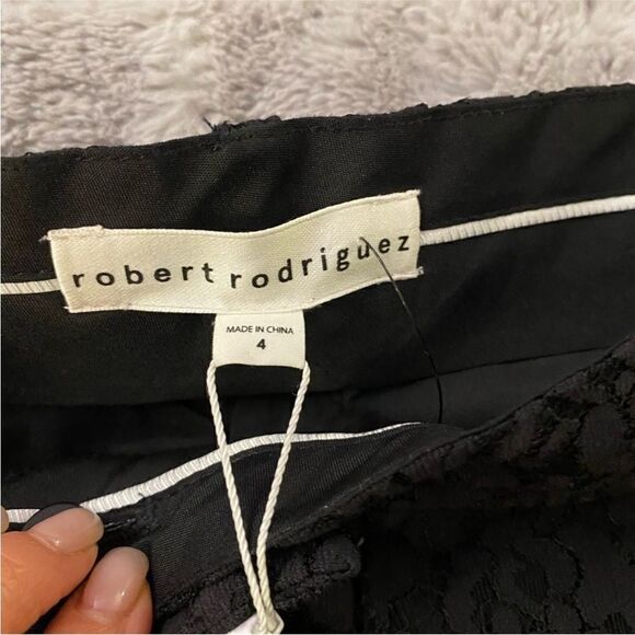 NWT Robert Rodriguez Elegant Black Lace Women's PantsUS4 - Picture 10 of 12